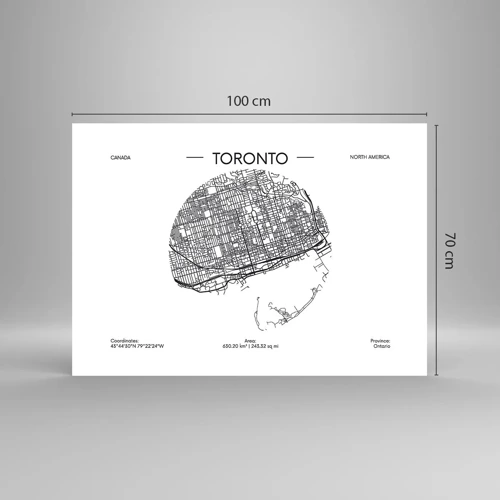 Affiche - Poster - Anatomie de Toronto - 100x70 cm