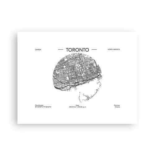 Affiche - Poster - Anatomie de Toronto - 40x30 cm