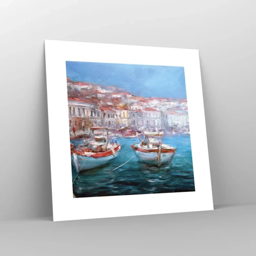 Affiche - Poster - Baie italienne - 30x30 cm