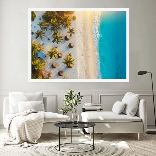 Affiche - Poster - Bienvenue au paradis - 100x70 cm