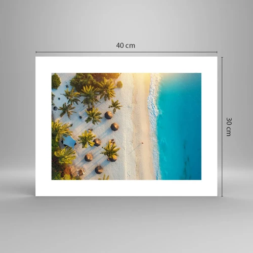 Affiche - Poster - Bienvenue au paradis - 40x30 cm