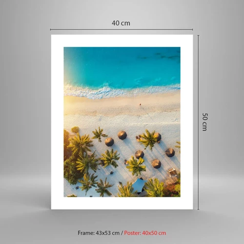 Affiche - Poster - Bienvenue au paradis - 40x50 cm