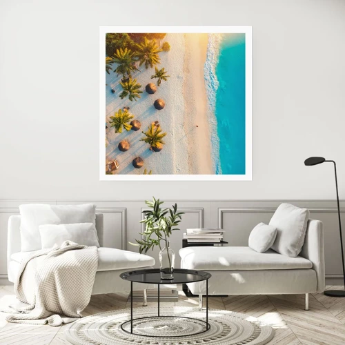 Affiche - Poster - Bienvenue au paradis - 60x60 cm