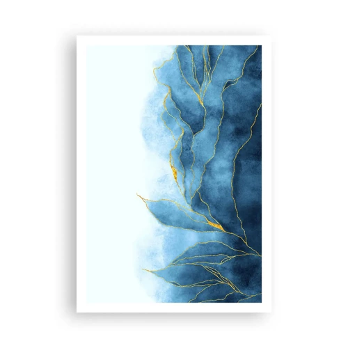 Affiche - Poster - Bleu doré - 70x100 cm