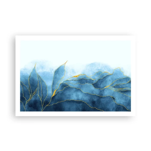 Affiche - Poster - Bleu doré - 91x61 cm