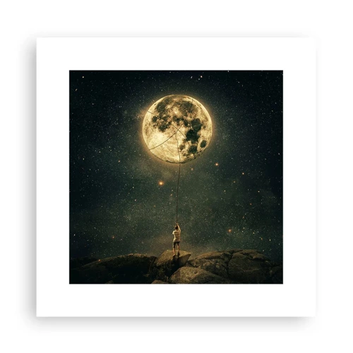 Affiche - Poster - Celui qui a volé la lune - 30x30 cm