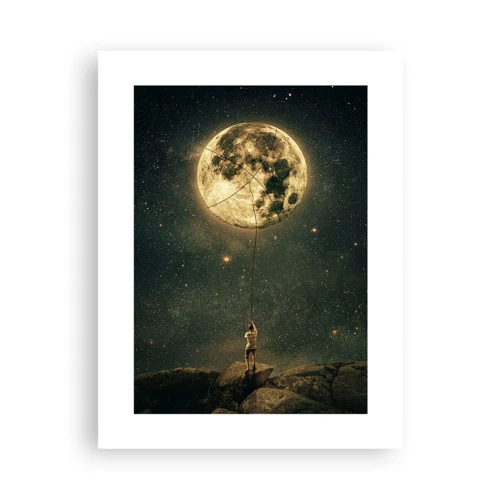 Affiche - Poster - Celui qui a volé la lune - 30x40 cm