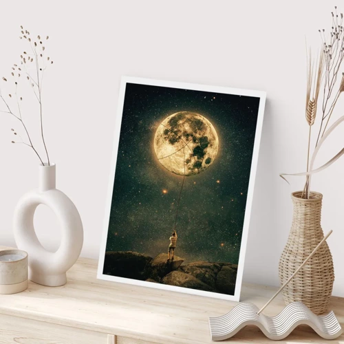 Affiche - Poster - Celui qui a volé la lune - 40x50 cm