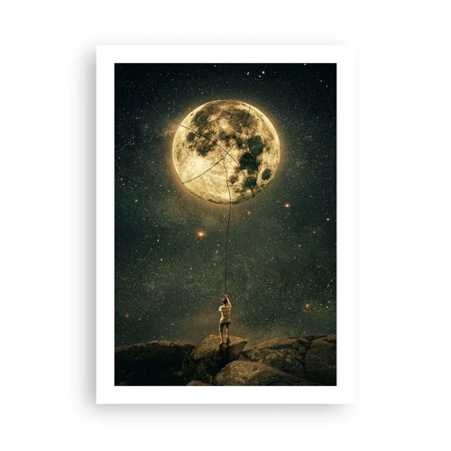 Affiche - Poster - Celui qui a volé la lune - 50x70 cm