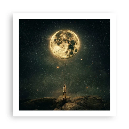 Affiche - Poster - Celui qui a volé la lune - 60x60 cm