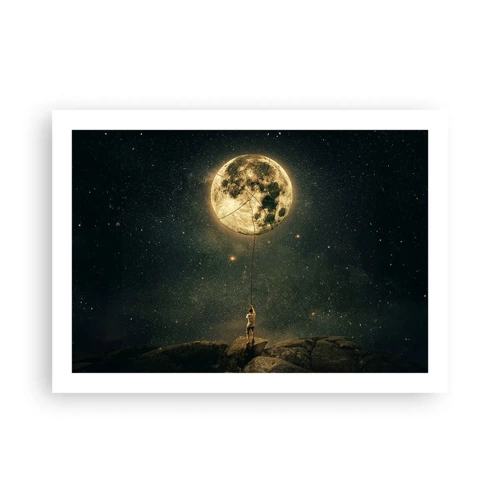 Affiche - Poster - Celui qui a volé la lune - 70x50 cm