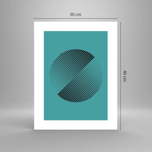 Affiche - Poster - Cercle – une variation géométrique - 30x40 cm