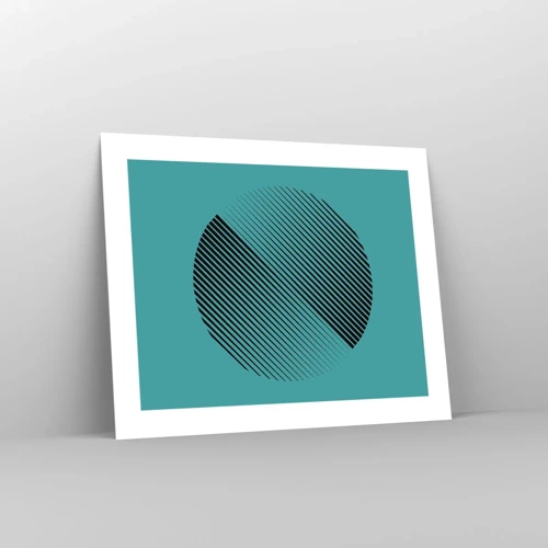 Affiche - Poster - Cercle – une variation géométrique - 50x40 cm