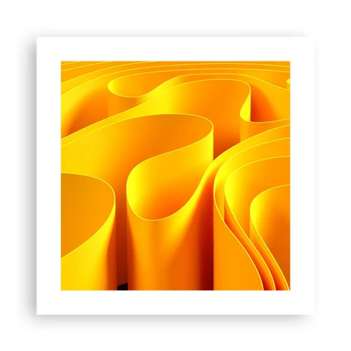 Affiche - Poster - Comme les vagues du soleil - 40x40 cm