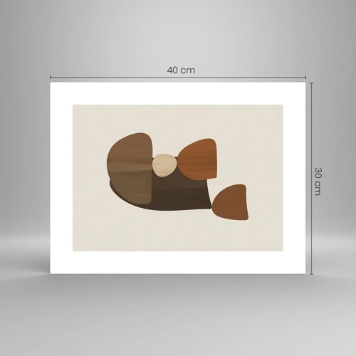 Affiche - Poster - Composition de marrons - 40x30 cm