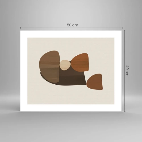 Affiche - Poster - Composition de marrons - 50x40 cm