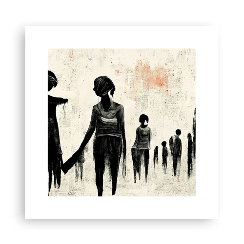 Affiche - Poster - Contre la solitude - 30x30 cm