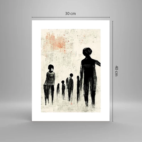 Affiche - Poster - Contre la solitude - 30x40 cm