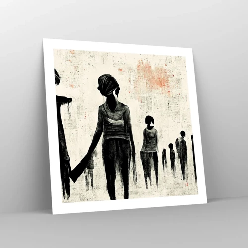 Affiche - Poster - Contre la solitude - 60x60 cm