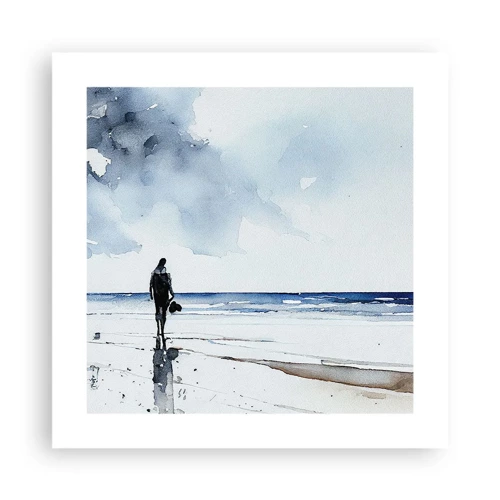 Affiche - Poster - Conversation avec la mer - 40x40 cm