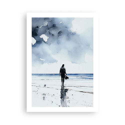 Affiche - Poster - Conversation avec la mer - 50x70 cm