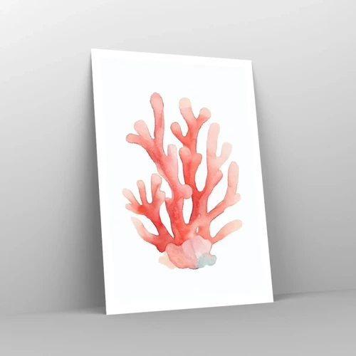 Affiche - Poster - Corail couleur corail - 70x100 cm