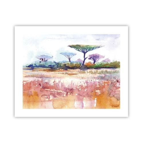 Affiche - Poster - Couleurs de savane - 50x40 cm