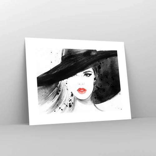 Affiche - Poster - Dame en noir - 40x30 cm