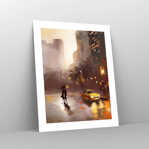 Affiche - Poster - Dans les lumières de New-York - 40x50 cm