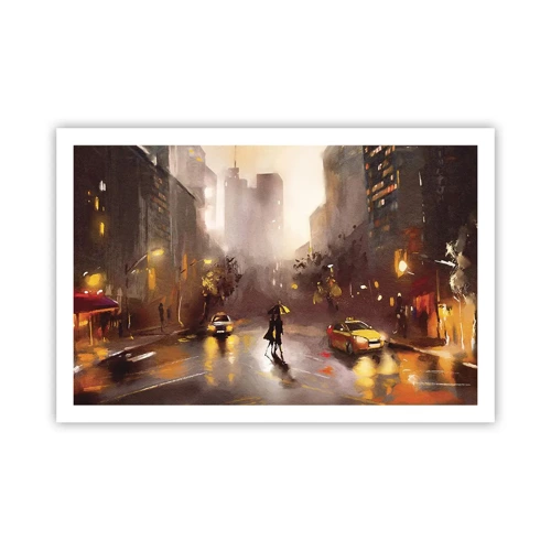 Affiche - Poster - Dans les lumières de New-York - 91x61 cm