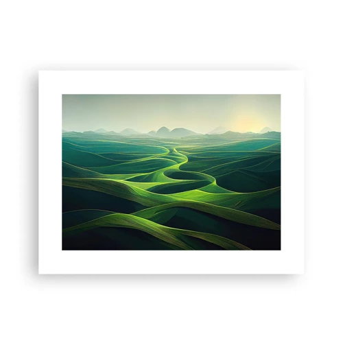 Affiche - Poster - Dans les vallées verdoyantes - 40x30 cm