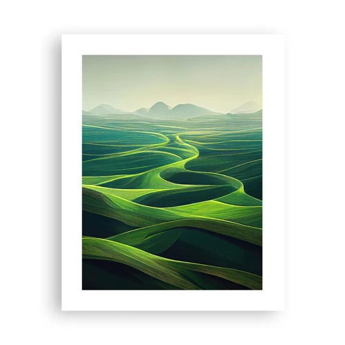 Affiche - Poster - Dans les vallées verdoyantes - 40x50 cm