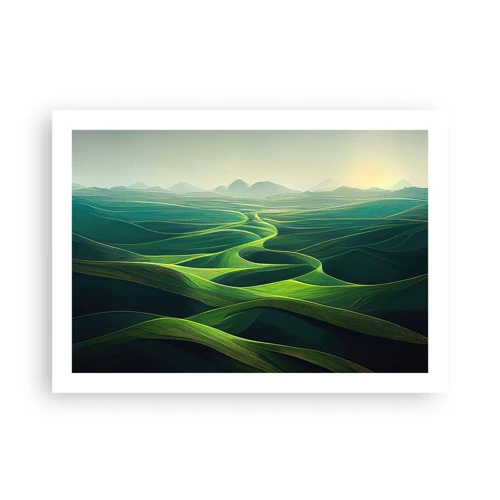 Affiche - Poster - Dans les vallées verdoyantes - 70x50 cm