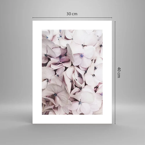 Affiche - Poster - Dans un flot de fleurs - 30x40 cm