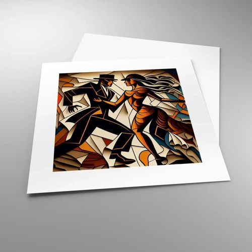 Affiche - Poster - Danse de passion et de volupté - 30x30 cm