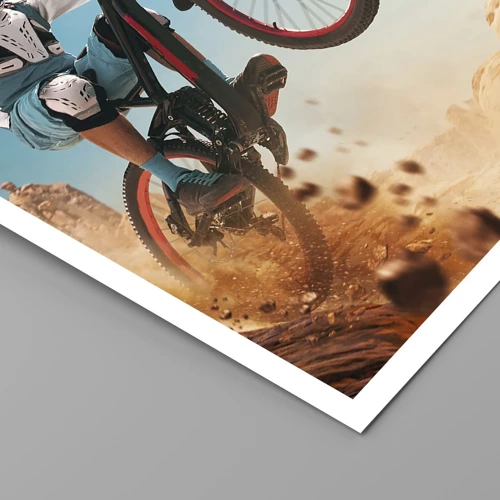 Affiche - Poster - Démon de la folie du vélo - 30x40 cm