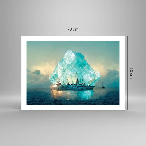 Affiche - Poster - Diamant arctique - 70x50 cm