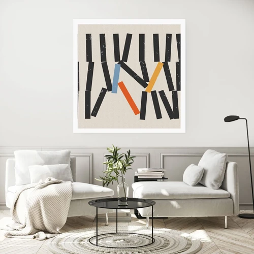 Affiche - Poster - Dominos – composition - 30x30 cm