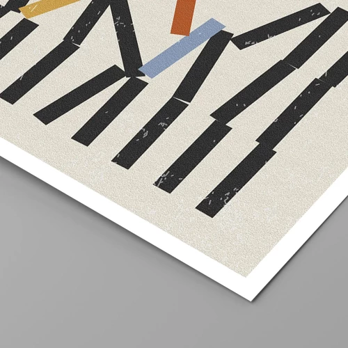 Affiche - Poster - Dominos – composition - 40x40 cm