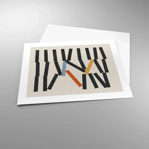 Affiche - Poster - Dominos – composition - 50x40 cm