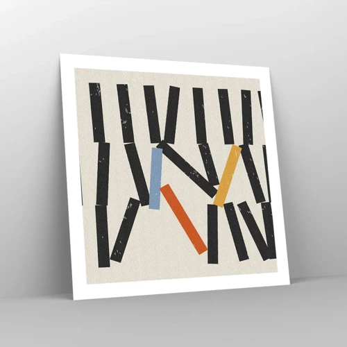 Affiche - Poster - Dominos – composition - 60x60 cm
