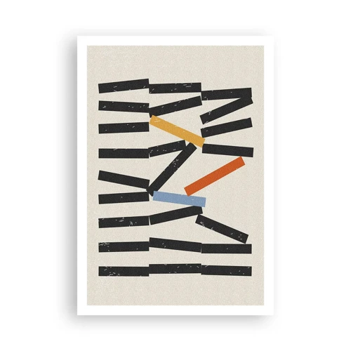 Affiche - Poster - Dominos – composition - 70x100 cm