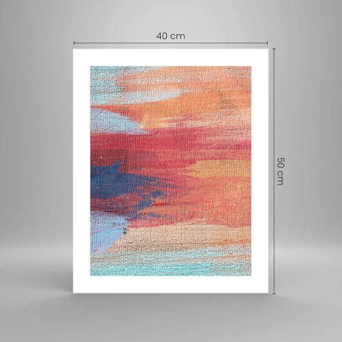 Affiche - Poster - Ecoulement de l'arc-en ciel - 40x50 cm