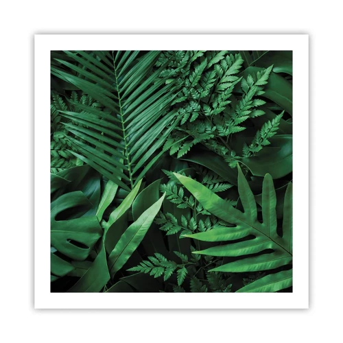 Affiche - Poster - Emmitouflé de verdure - 60x60 cm