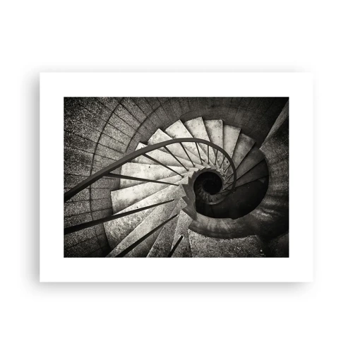 Affiche - Poster - En haut des escaliers, en bas des escaliers - 40x30 cm