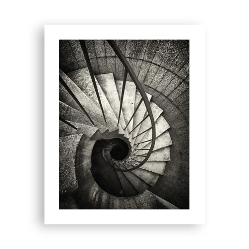 Affiche - Poster - En haut des escaliers, en bas des escaliers - 40x50 cm