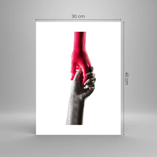 Affiche - Poster - Ensemble, bien que différents - 30x40 cm