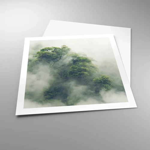 Affiche - Poster - Enveloppé de brouillard - 60x60 cm