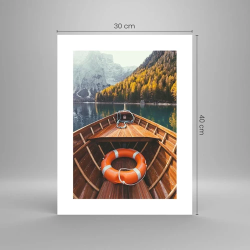 Affiche - Poster - Escapade en montagne - 30x40 cm