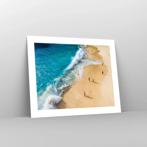 Affiche - Poster - Et ensuite le soleil, la plage… - 50x40 cm